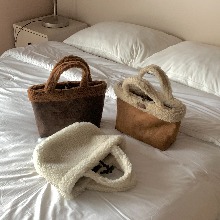 [buying] 리버시블 양털 뽀글이 토트백